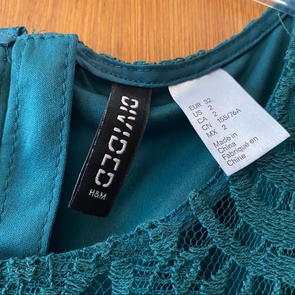 H&M Lace Green Dress - Picture 4 of 4